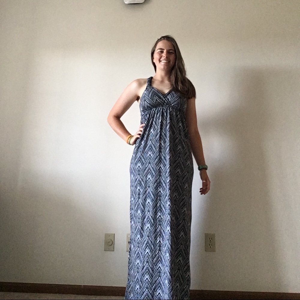 Printed maxi dress